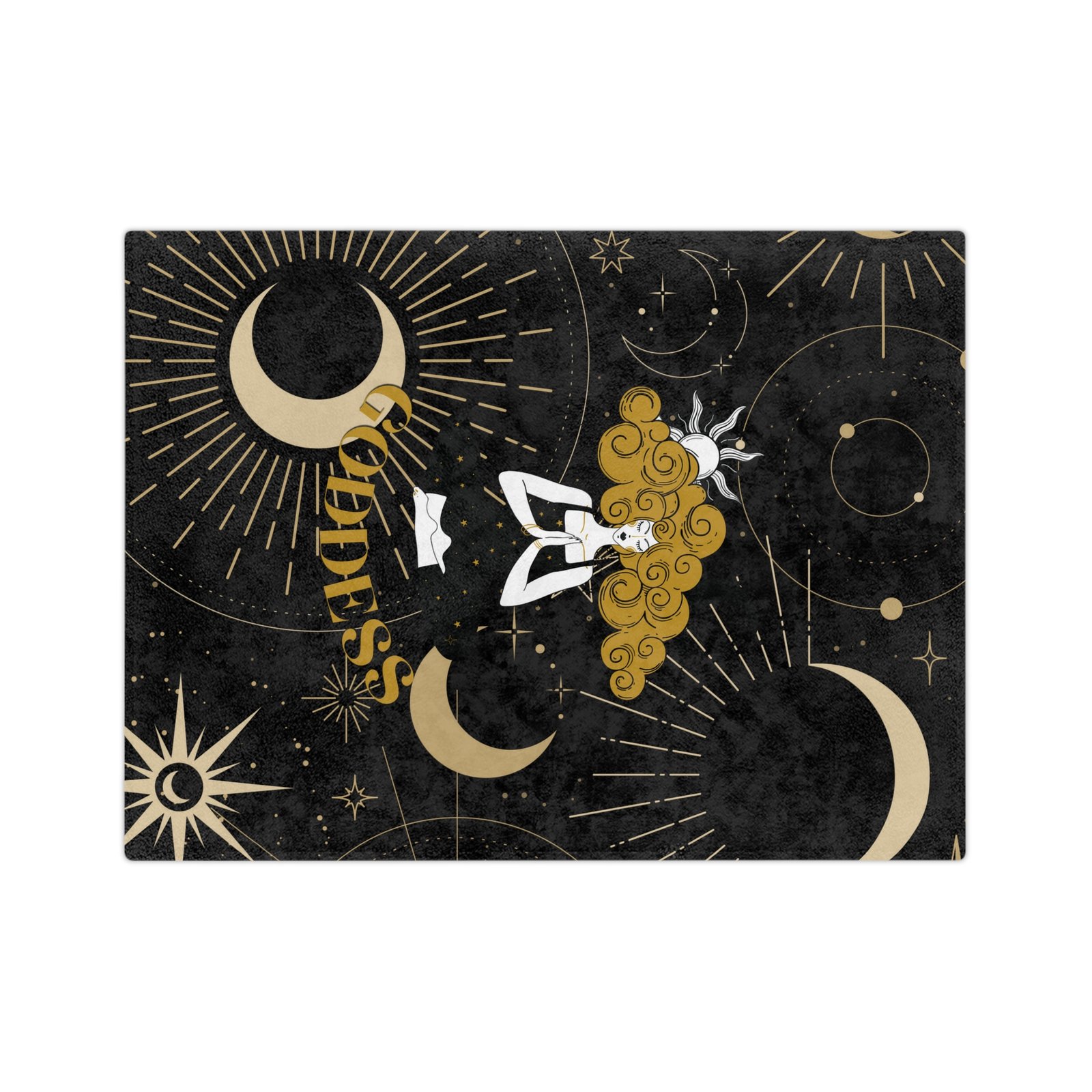 GODDESS Black Velveteen Minky Blanket - Image 10