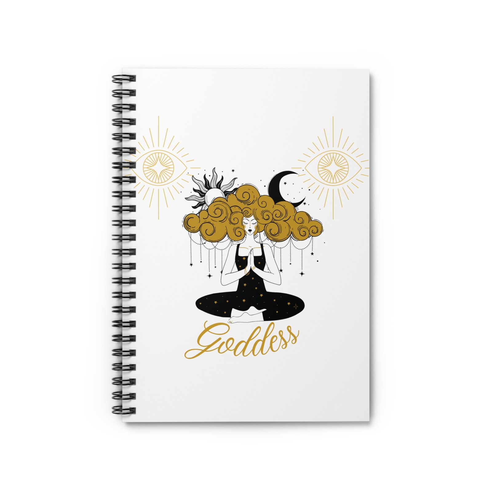 Goddess Spiral Notebook - Ruled Line