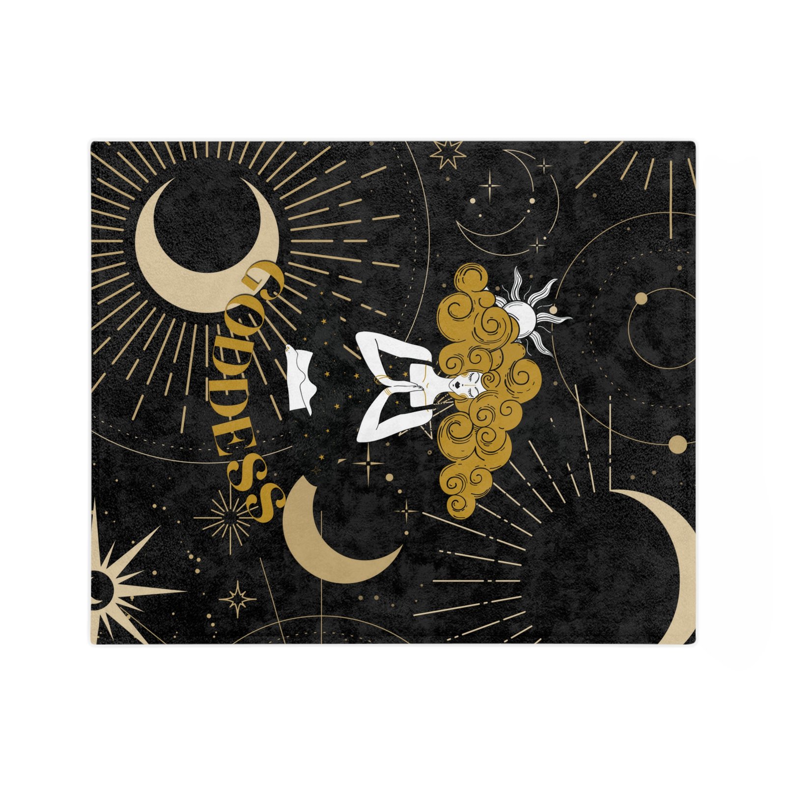 GODDESS Black Velveteen Minky Blanket - Image 6