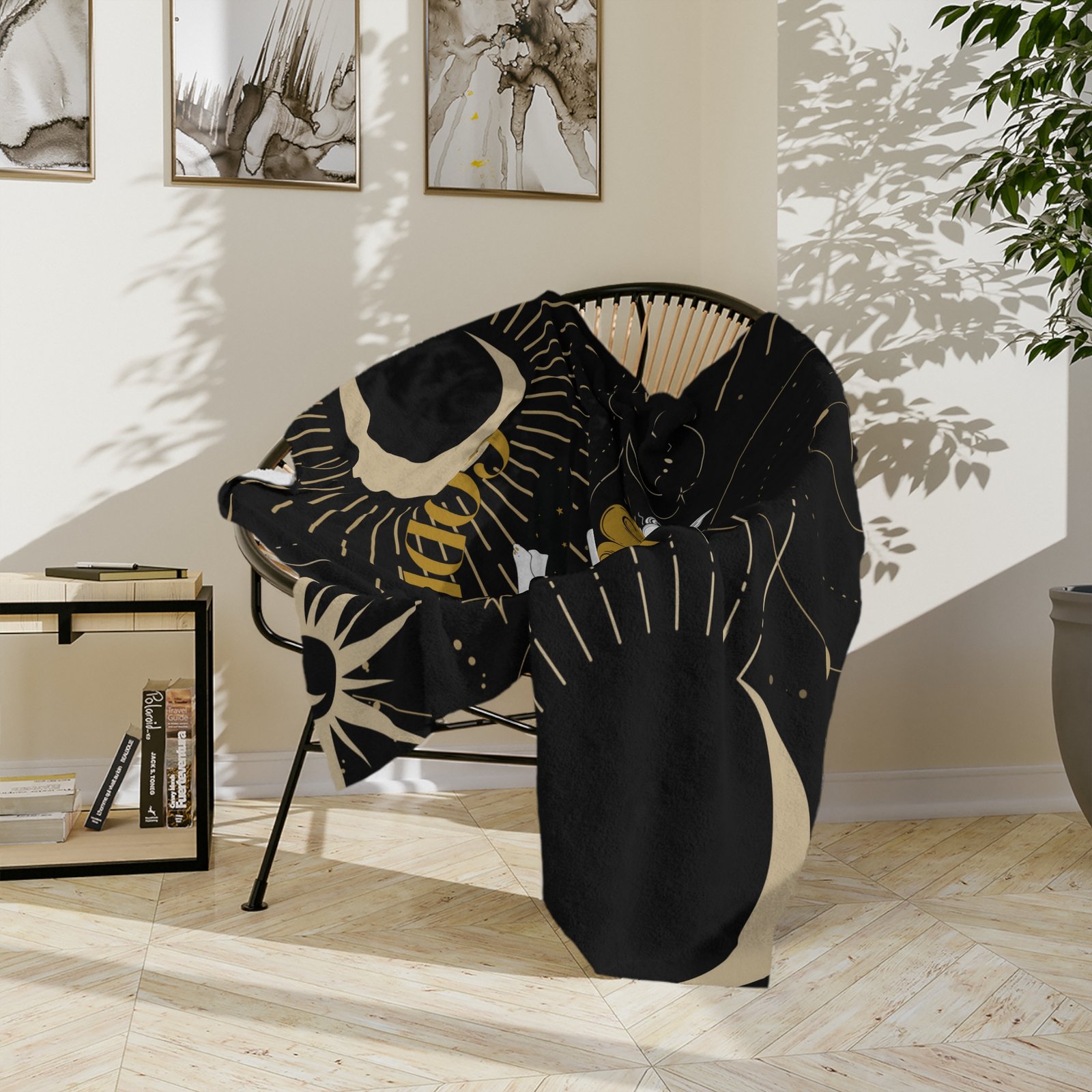 GODDESS Black Velveteen Minky Blanket - Image 8