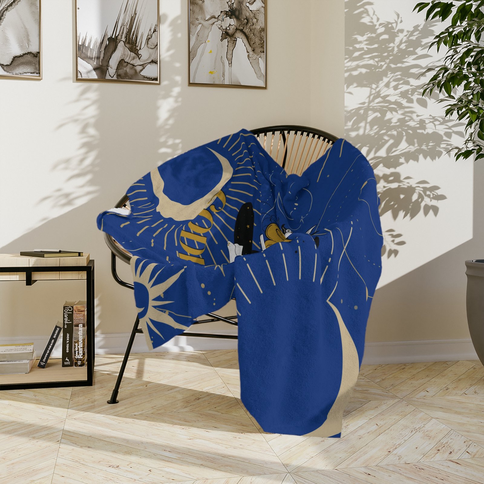 GODDESS Dark Blue Velveteen Minky Blanket - Image 8