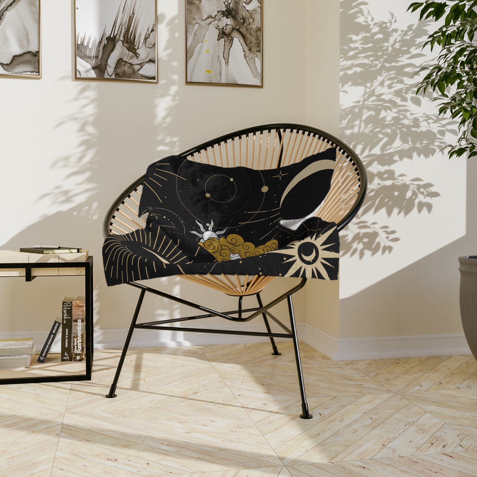 GODDESS Black Velveteen Minky Blanket - Image 4