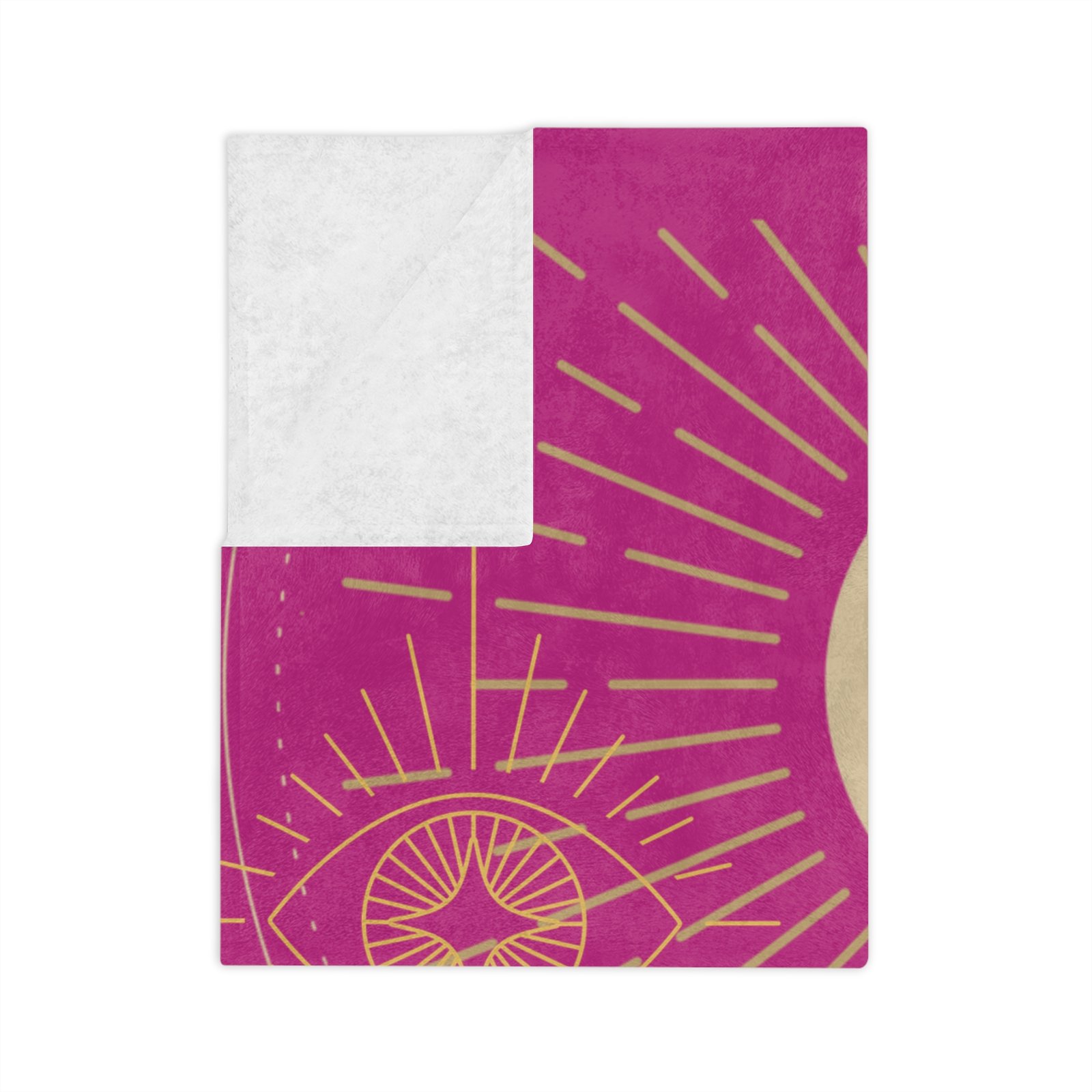 DH GODDESS Bright Pink Velveteen Minky Blanket - Image 11