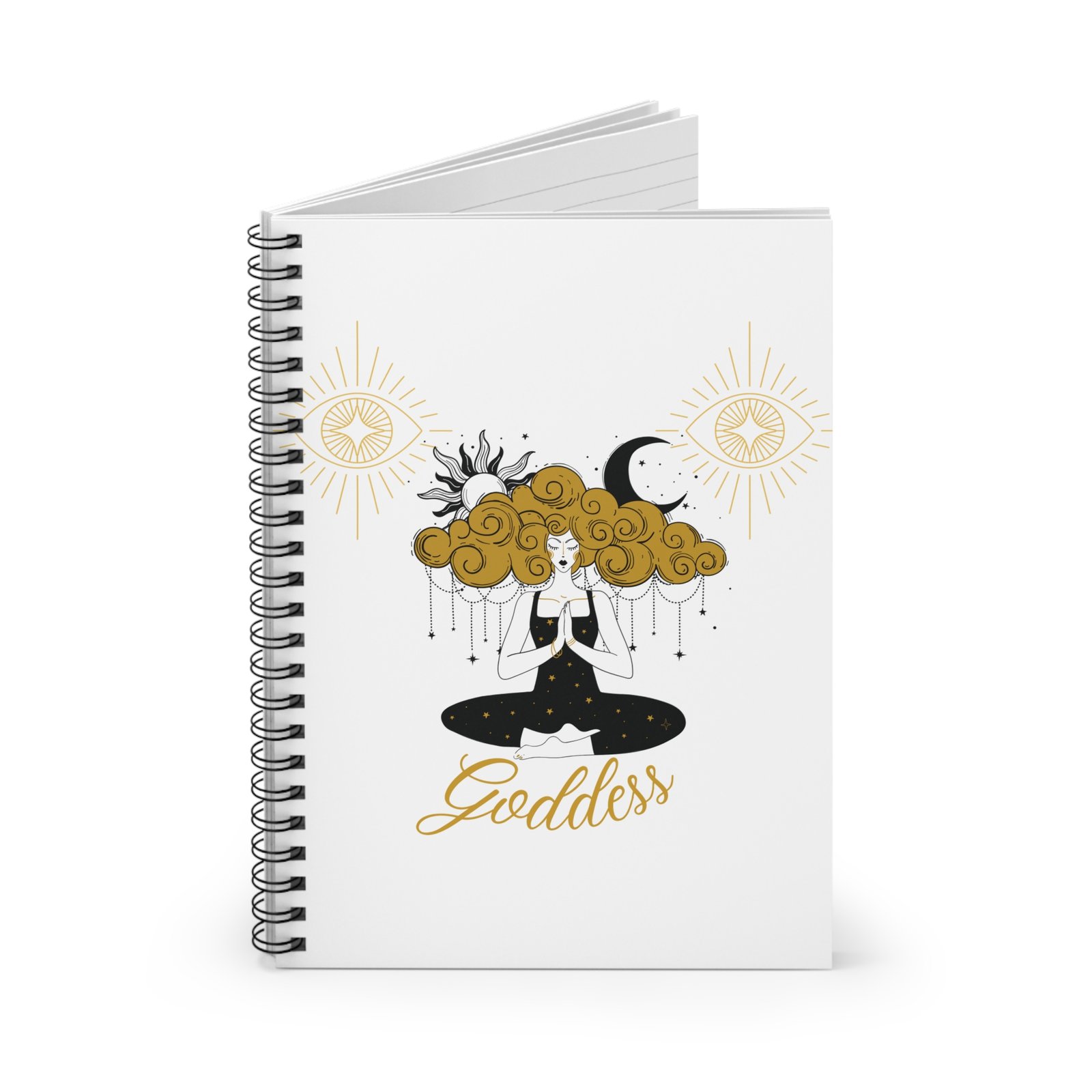 Goddess Spiral Notebook - Ruled Line - Image 2