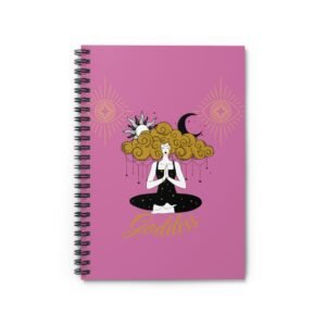 Goddess Pink Spiral Notebook - Ruled Line