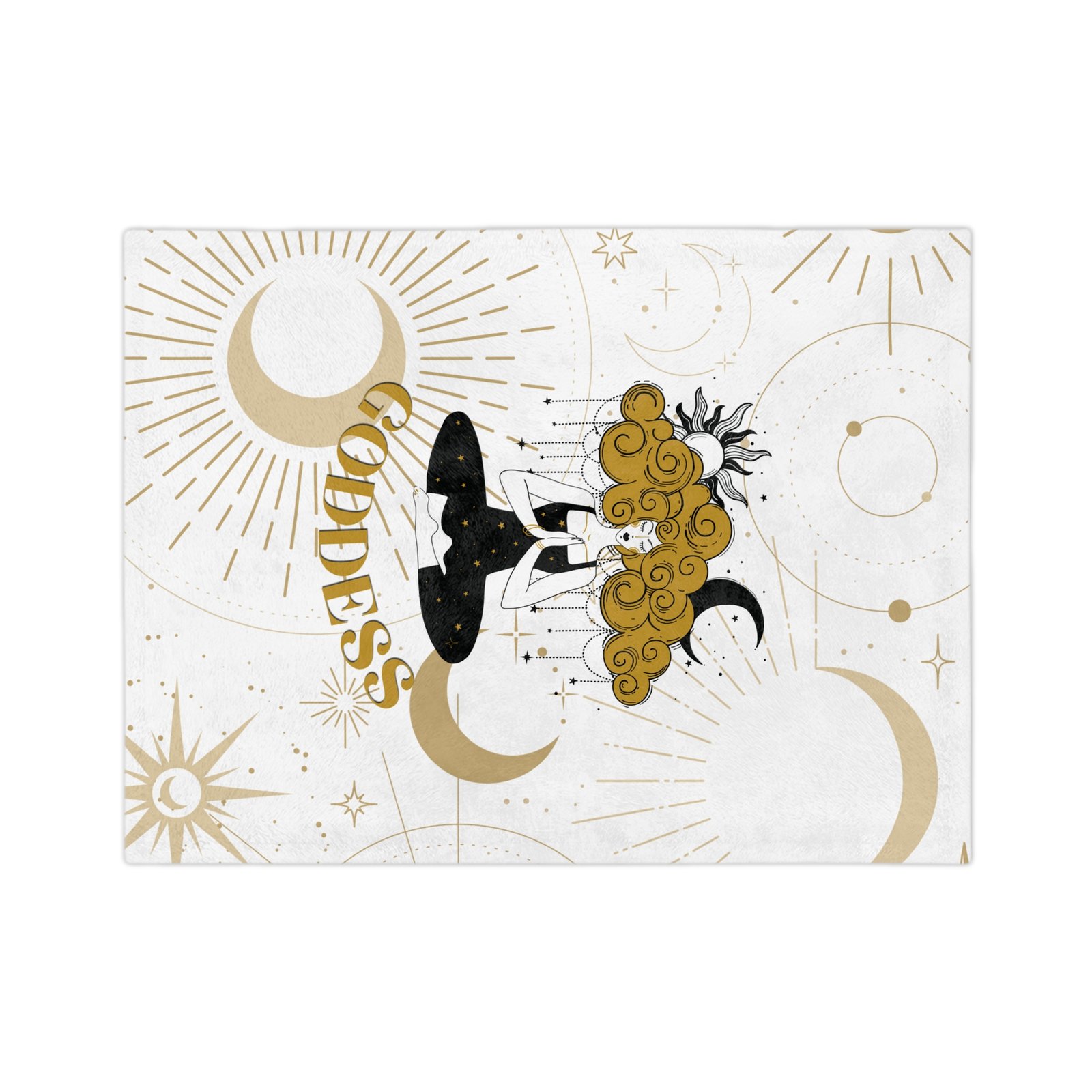 GODDESS White Velveteen Minky Blanket - Image 2