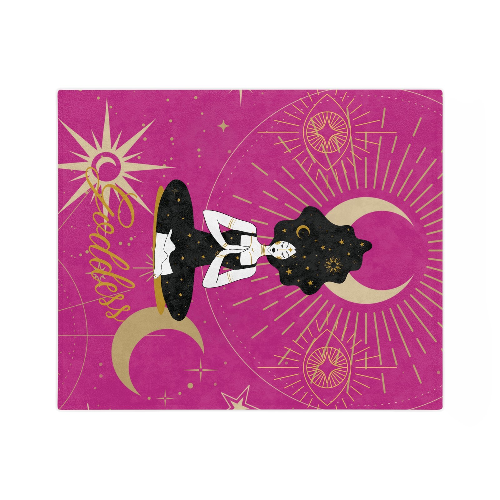 DH GODDESS Bright Pink Velveteen Minky Blanket - Image 6