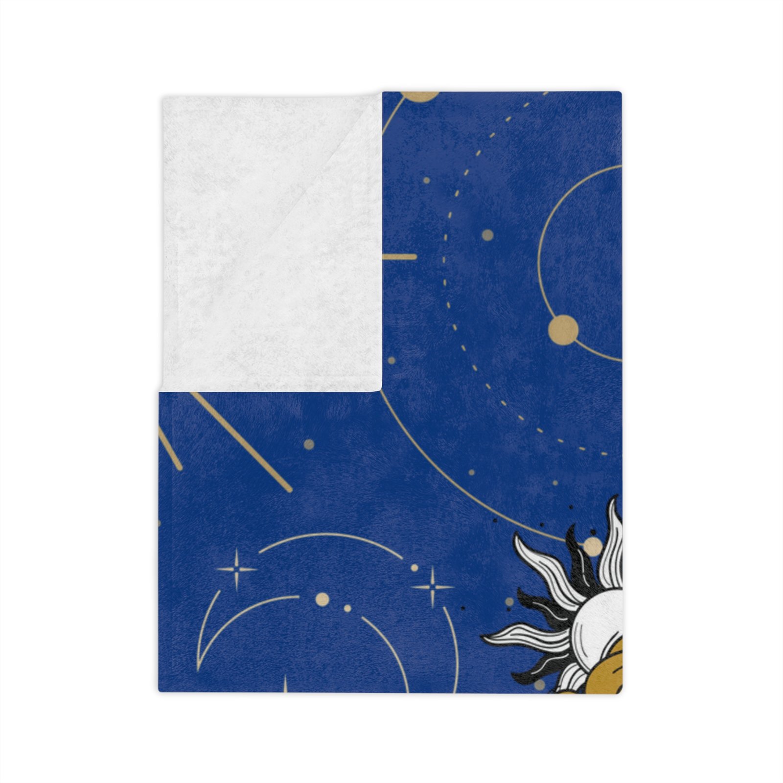 GODDESS Dark Blue Velveteen Minky Blanket - Image 11