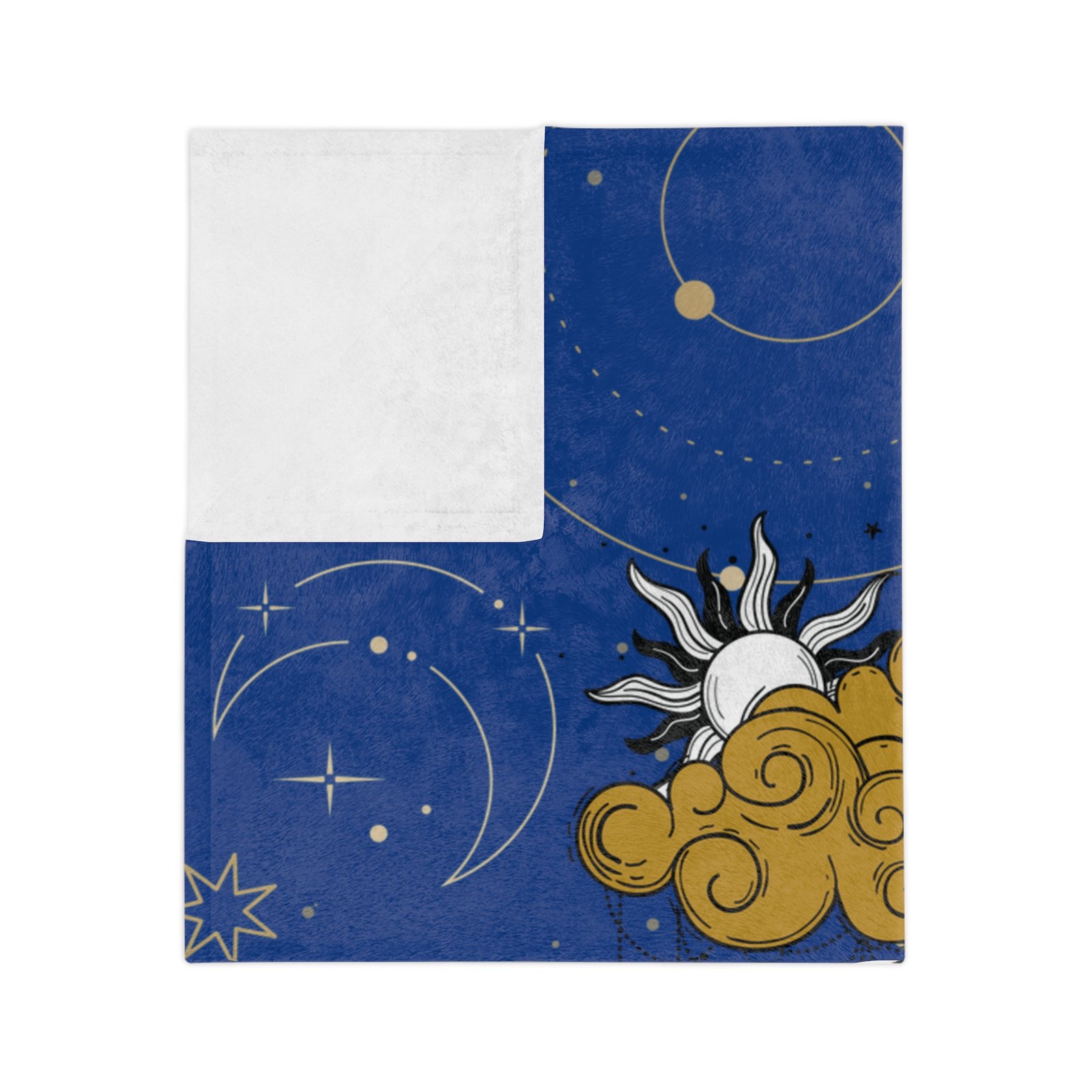 GODDESS Dark Blue Velveteen Minky Blanket - Image 7
