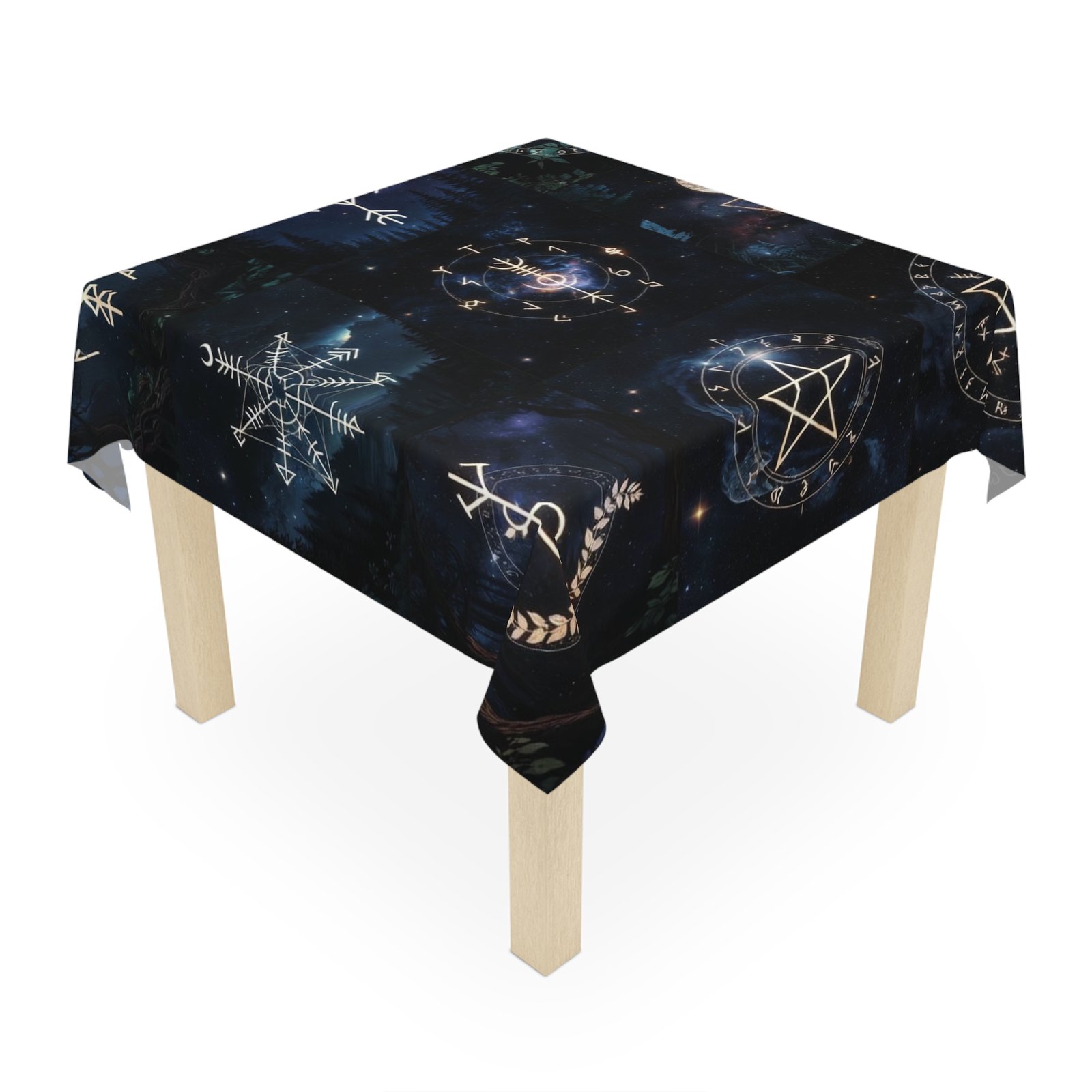 Occult Symbols Tablecloth — Mystical Pagan Altar & Dining Cloth - Image 5