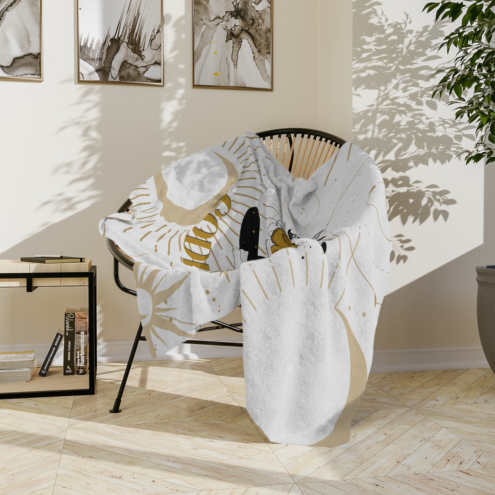 GODDESS White Velveteen Minky Blanket - Image 8