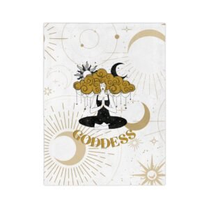 GODDESS White Velveteen Minky Blanket
