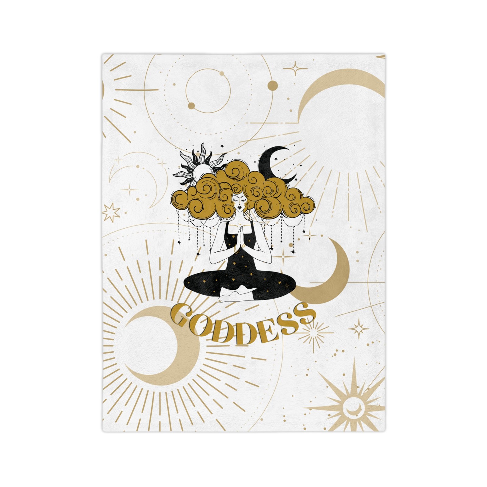 GODDESS White Velveteen Minky Blanket