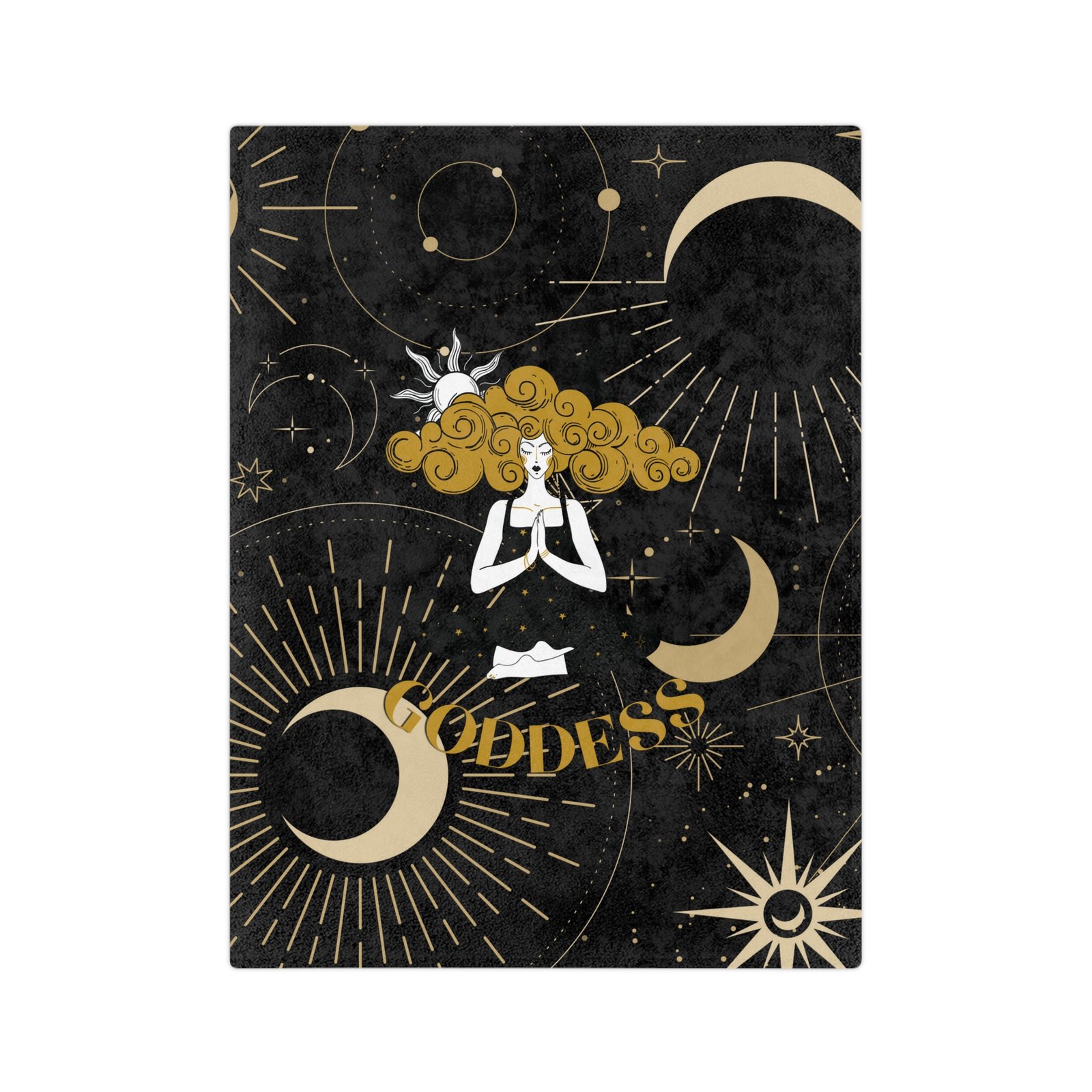 GODDESS Black Velveteen Minky Blanket - Image 9