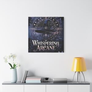Whispering Arcane Matte Canvas Wall Art — Mystical Witchcraft Spellbook Decor
