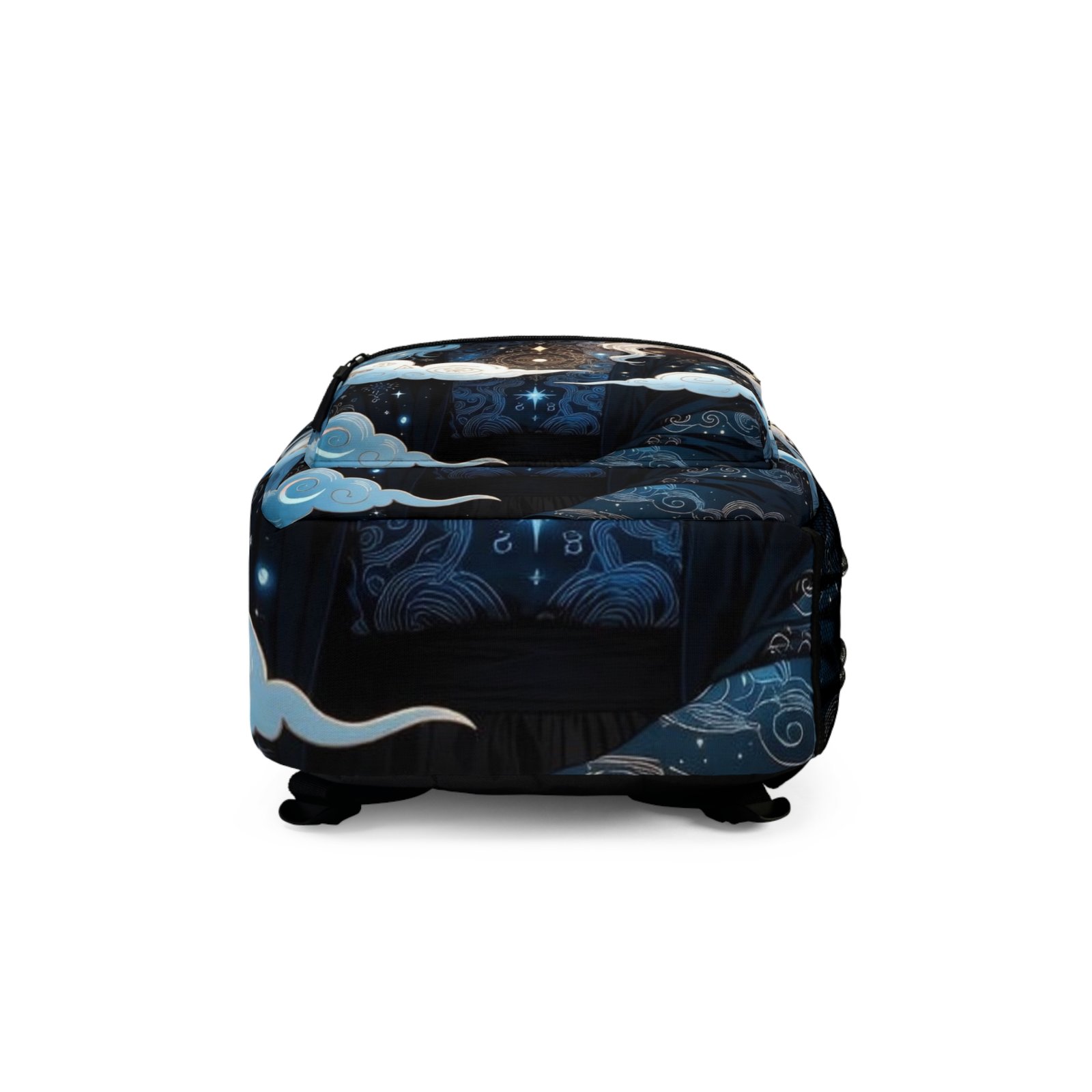Mystic Dreamer Backpack — Celestial Blue Goddess Art Bag - Image 5