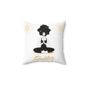 DH GODDESS in White Spun Polyester Square Pillow