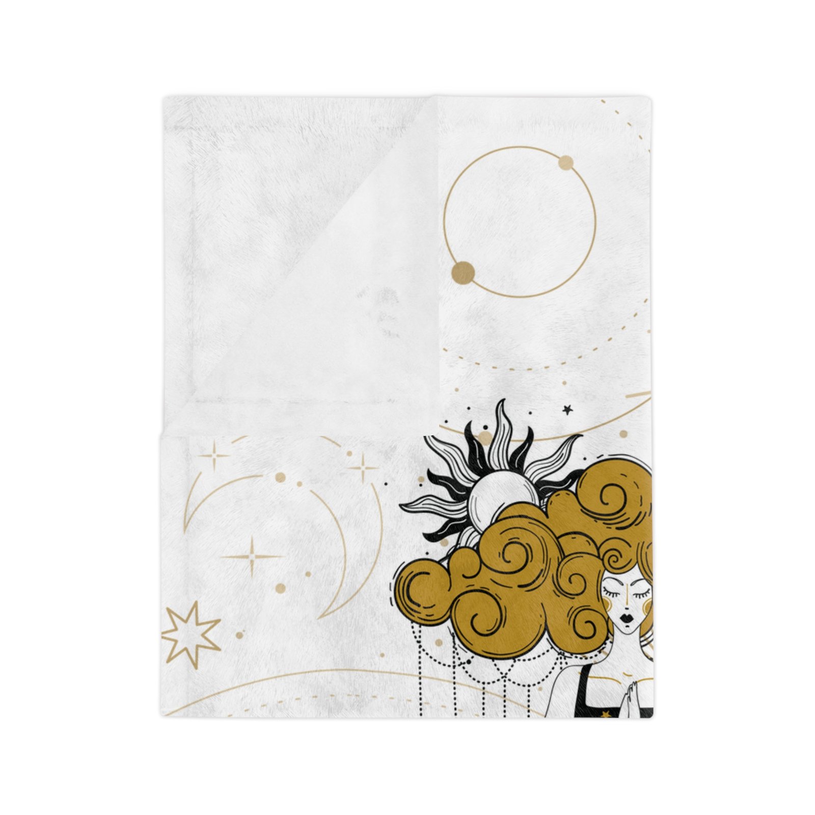 GODDESS White Velveteen Minky Blanket - Image 3