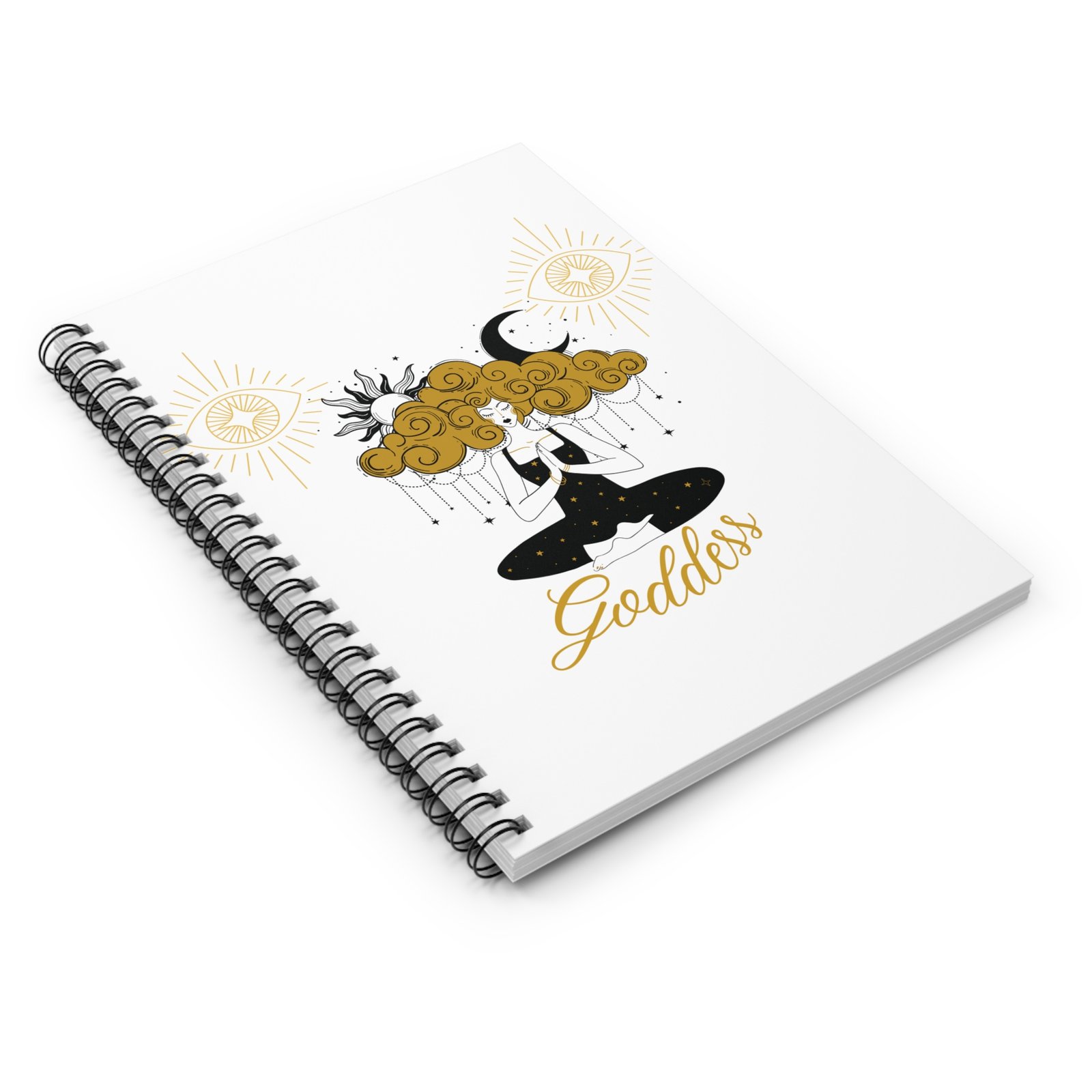 Goddess Spiral Notebook - Ruled Line - Image 3