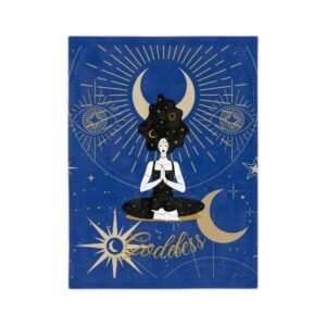 DH GODDESS Dark Blue Velveteen Minky Blanket