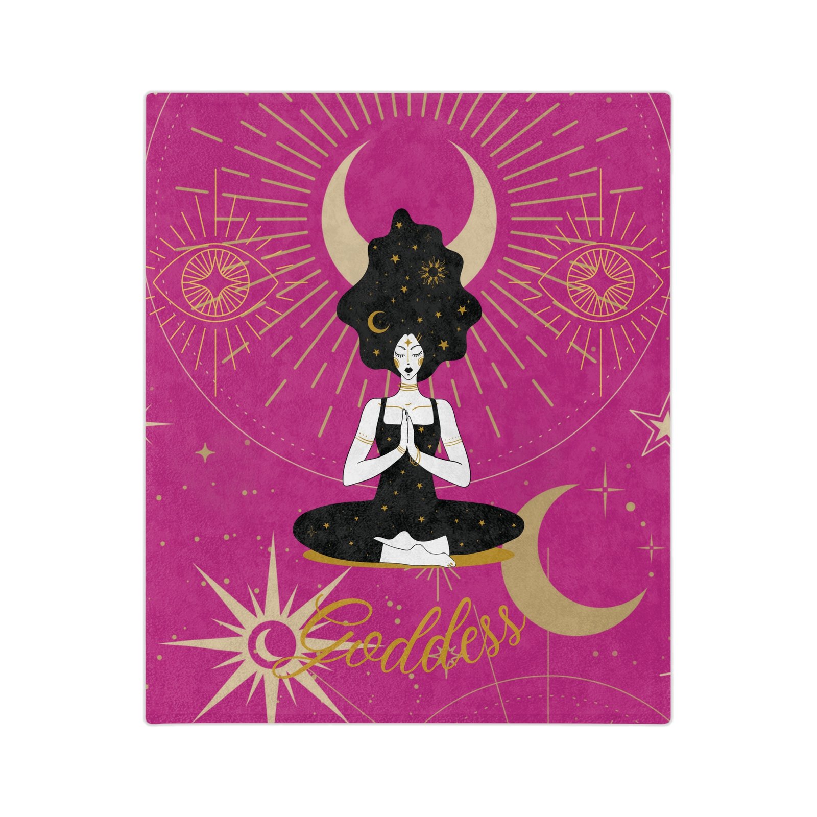 DH GODDESS Bright Pink Velveteen Minky Blanket - Image 5