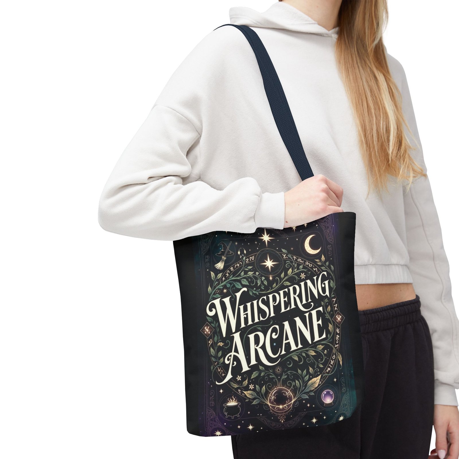 Arcane Whisper Tote Bag — Mystical Tarot & Moonlight All-Over Print - Image 37