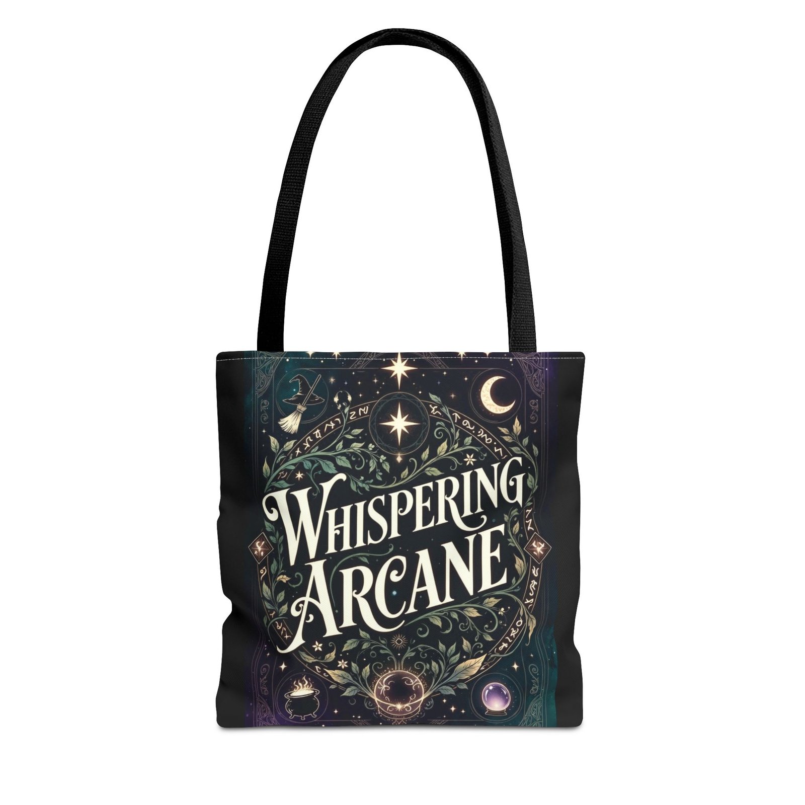 Arcane Whisper Tote Bag — Mystical Tarot & Moonlight All-Over Print - Image 2
