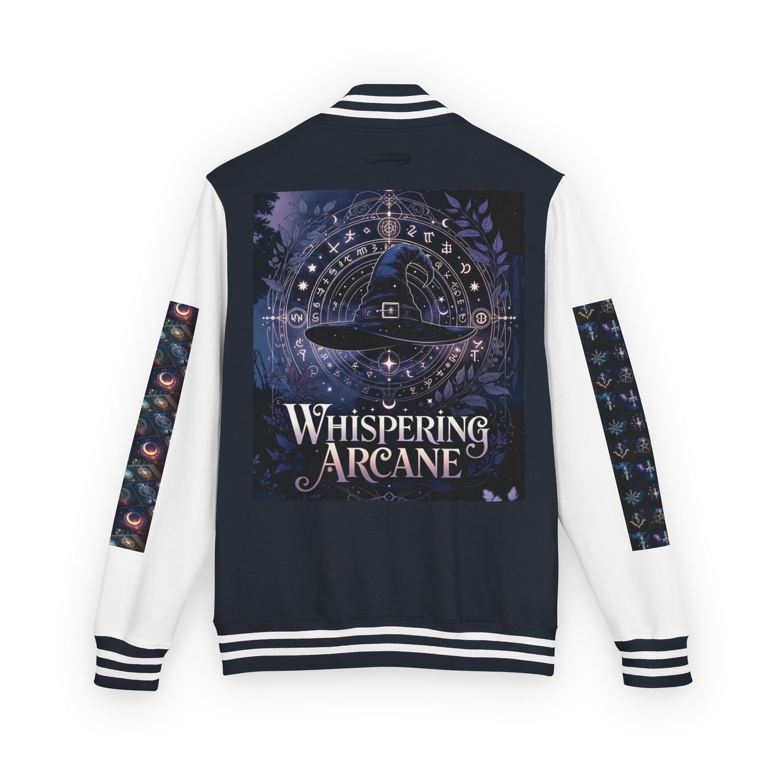 Letterman Jacket — Whispering Arcane Graphic Varsity Jacket Unisex - Image 32