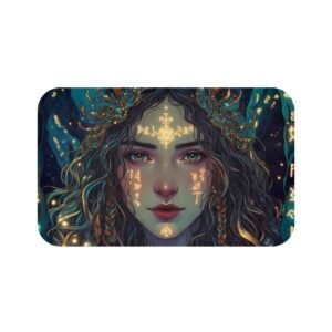 Mystic Nymph Bath Mat — Enchanted Sea Goddess Decorative Bathroom Rug