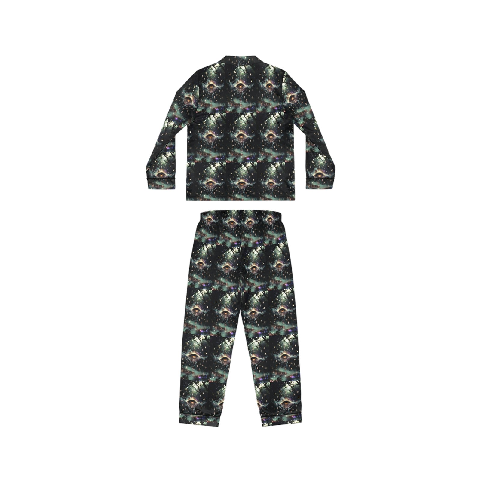 Galaxy Night Satin Pajama Set — Women's Luxurious Printed Sleepwear - Image 3