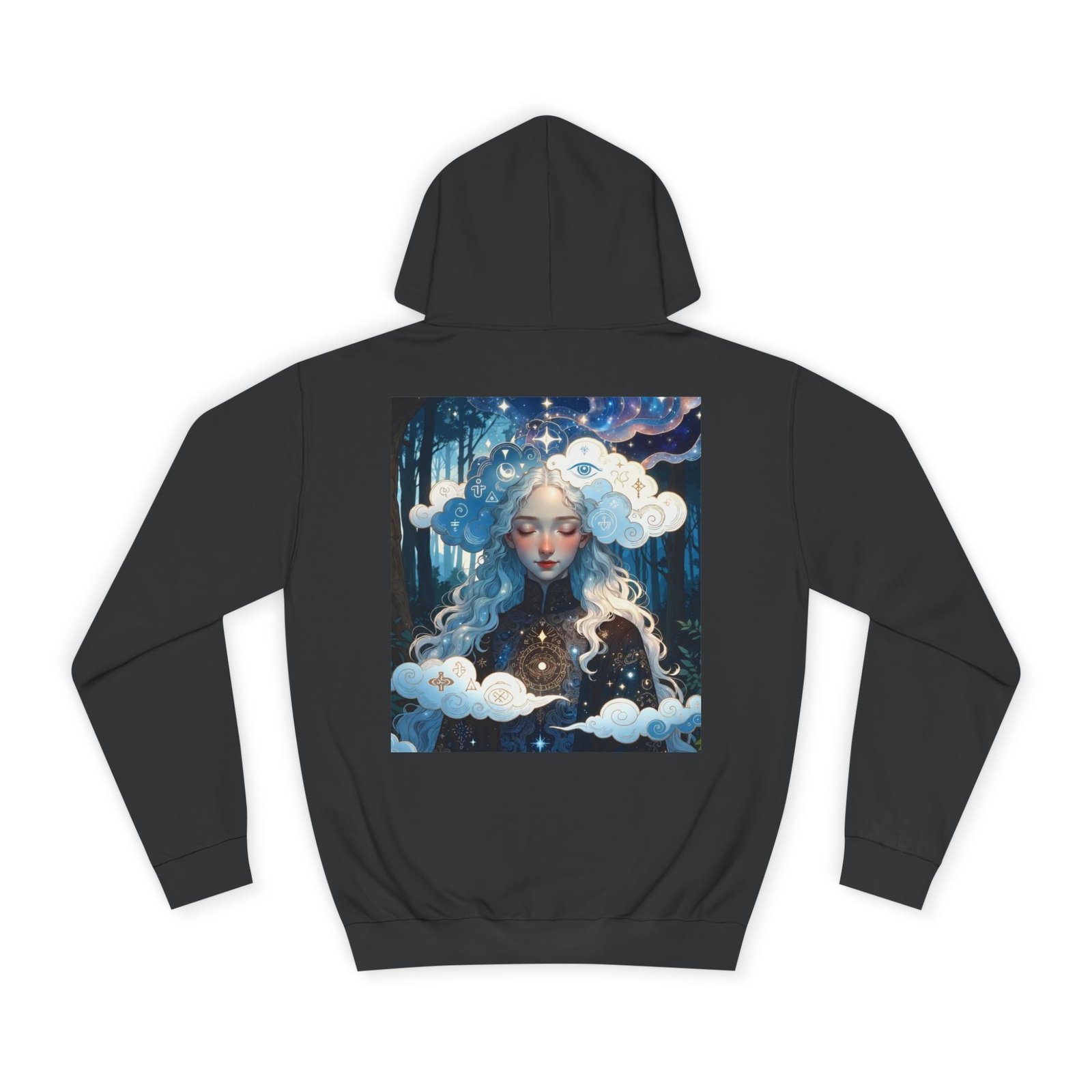Celestial Dreamer Hoodie — Ethereal Moon & Clouds Art Sweatshirt - Image 18