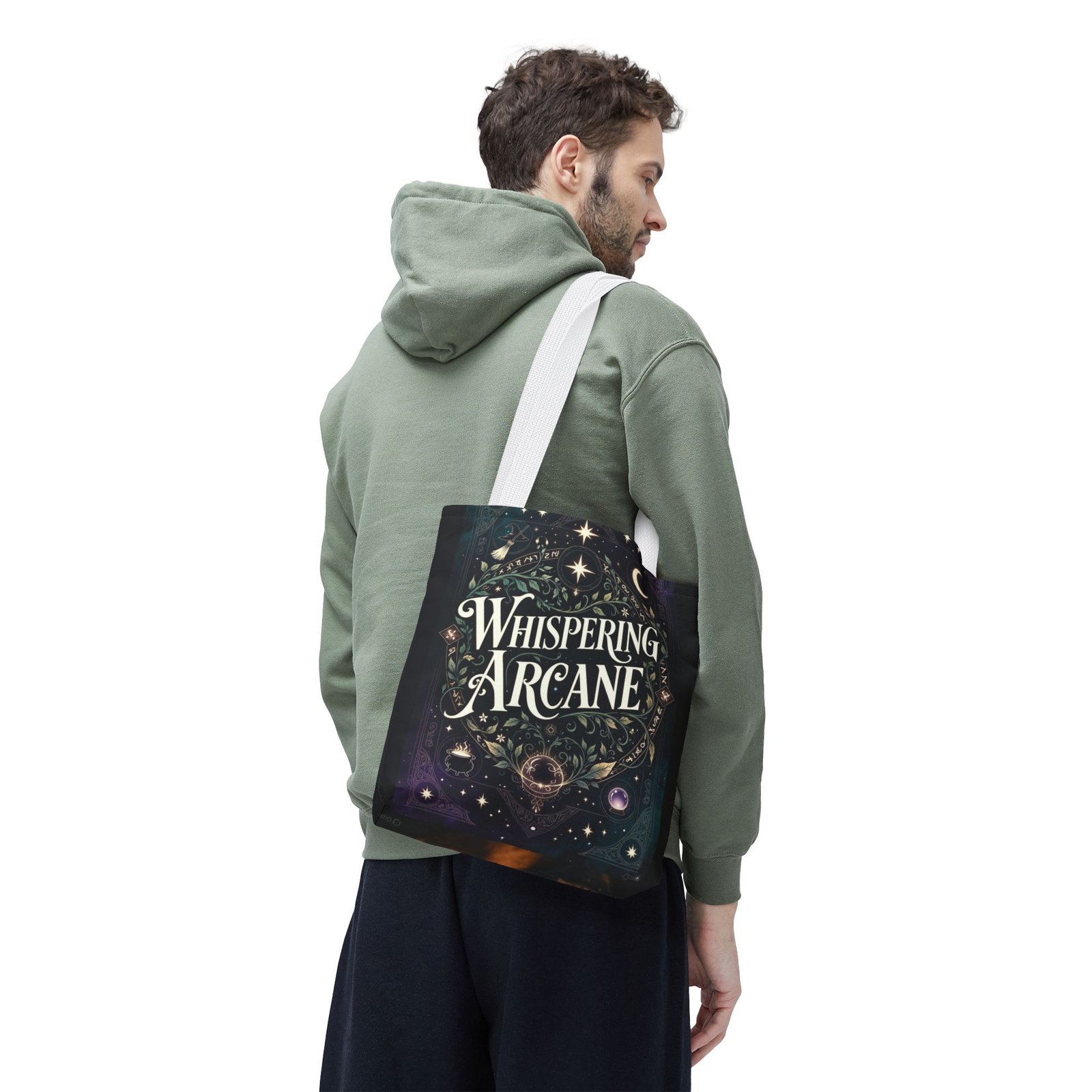 Arcane Whisper Tote Bag — Mystical Tarot & Moonlight All-Over Print - Image 22