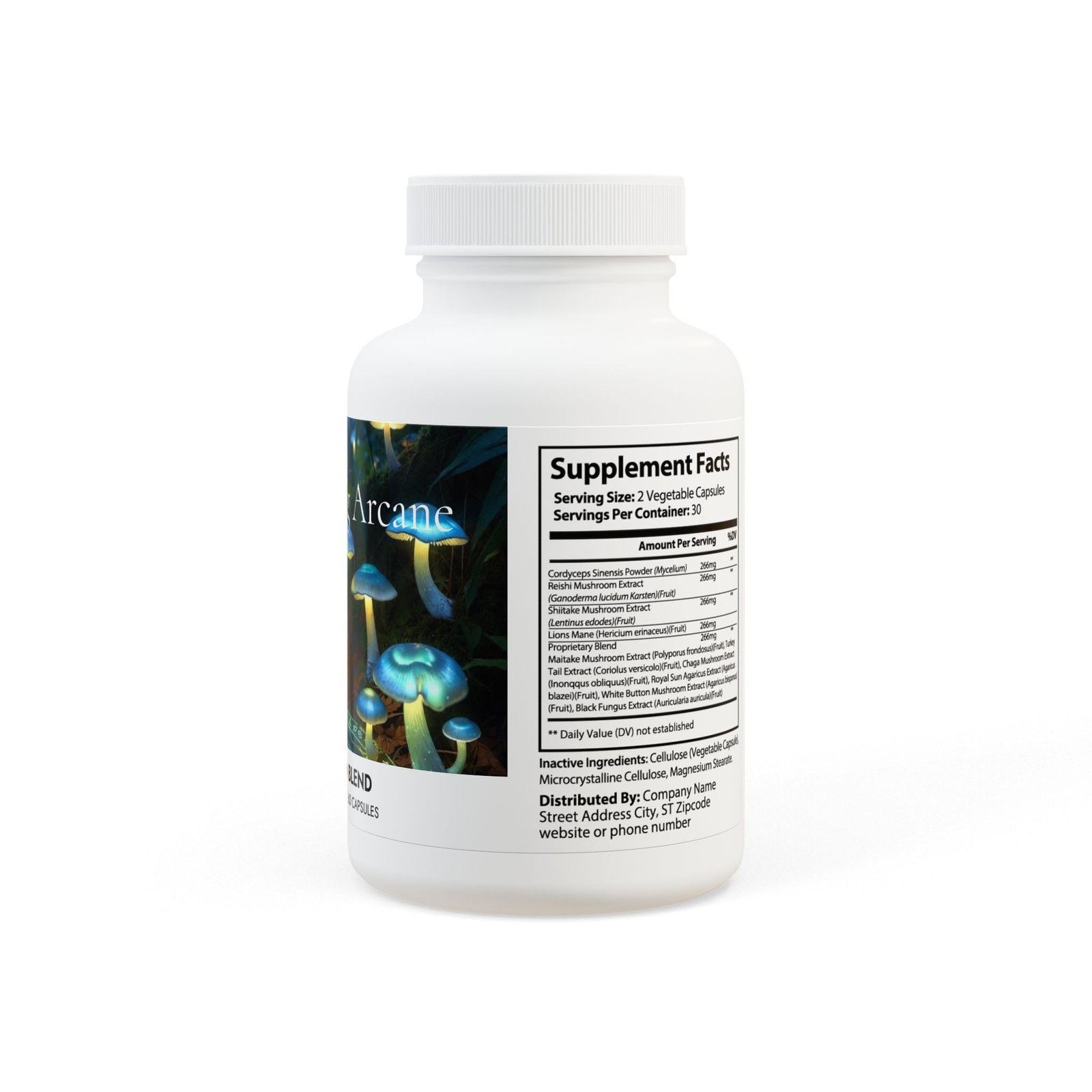 Mushroom Blend Supplement (60 Capsules) - Image 3