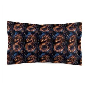 Dragon Galaxy Pillow Sham — Cosmic Fantasy Decorative Pillowcase