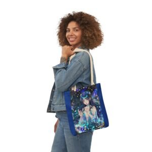 Mystic Mermaid Canvas Tote — Anime Galaxy Illustration Bag