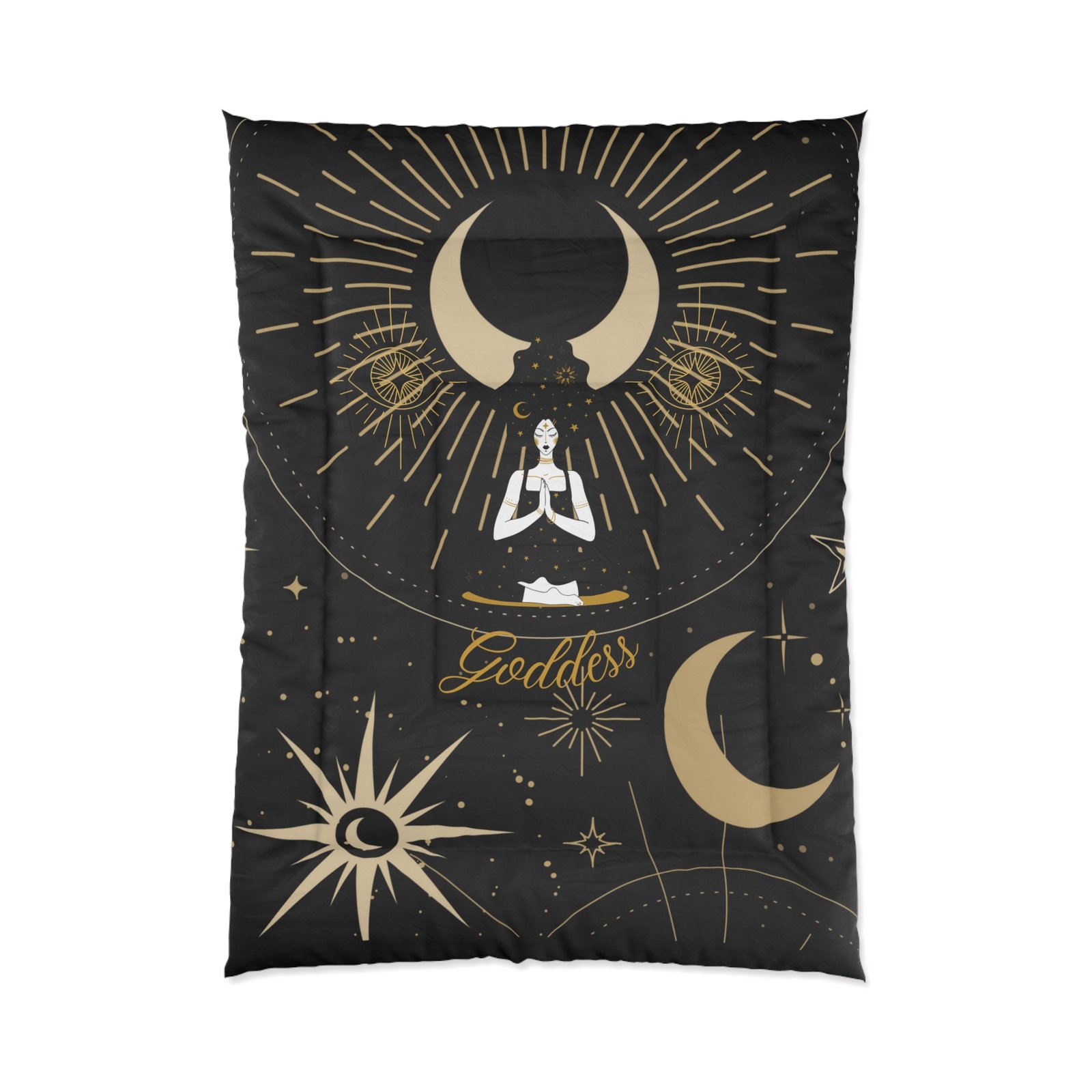 DH GODDESS Black Comforter