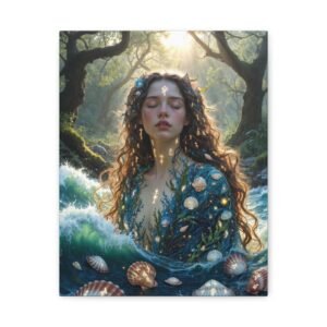 Ocean Nymph Matte Canvas Wall Art — Stretched 1.25"