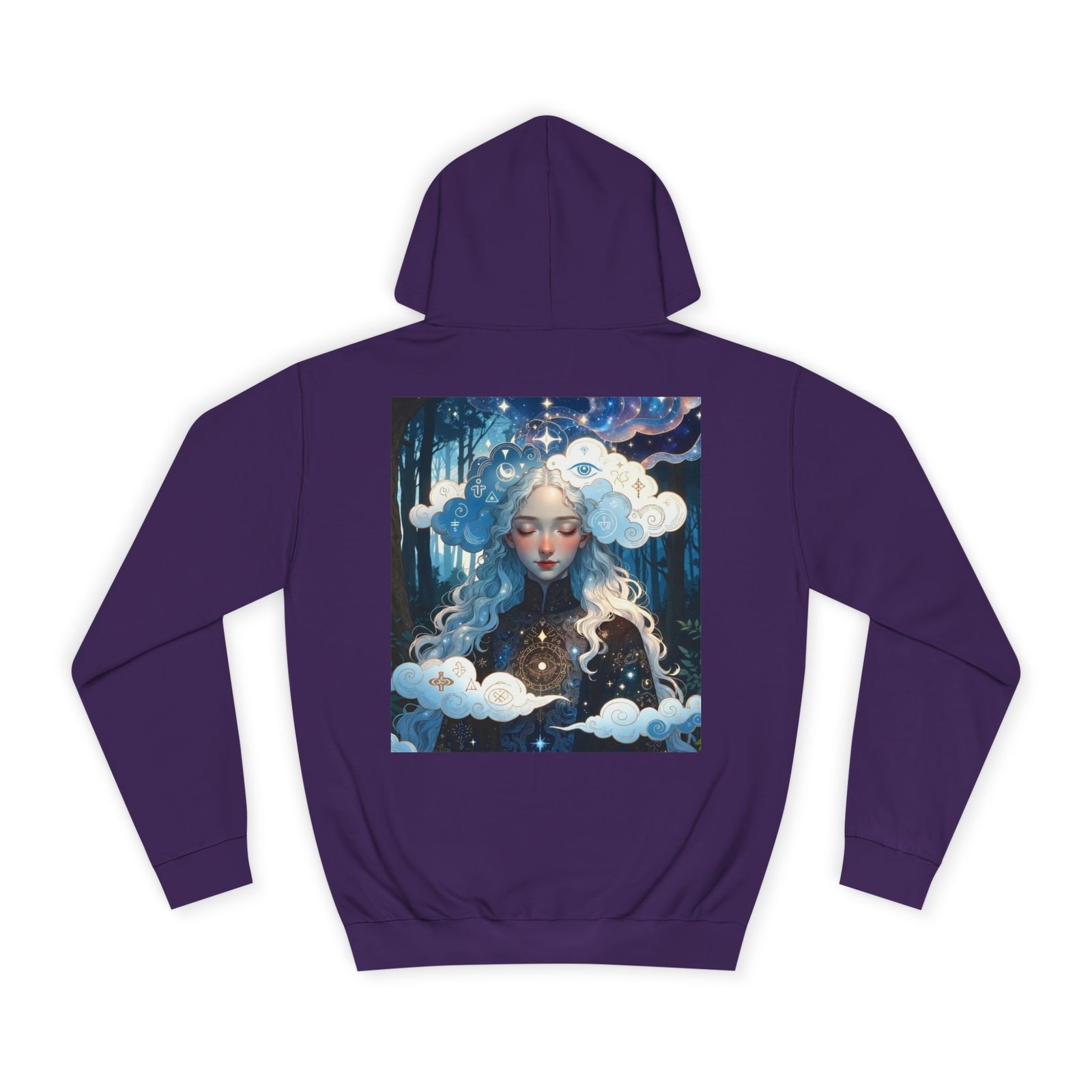 Celestial Dreamer Hoodie — Ethereal Moon & Clouds Art Sweatshirt - Image 42