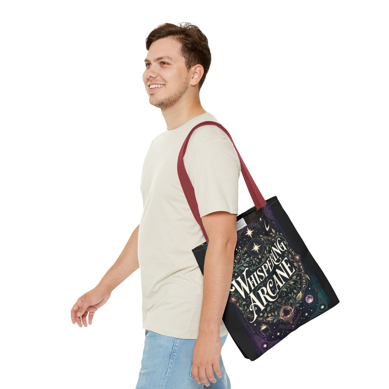 Arcane Whisper Tote Bag — Mystical Tarot & Moonlight All-Over Print - Image 51