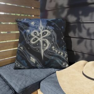 Mystic Constellation Outdoor Pillow — Starry Night Rune Garden Pillow