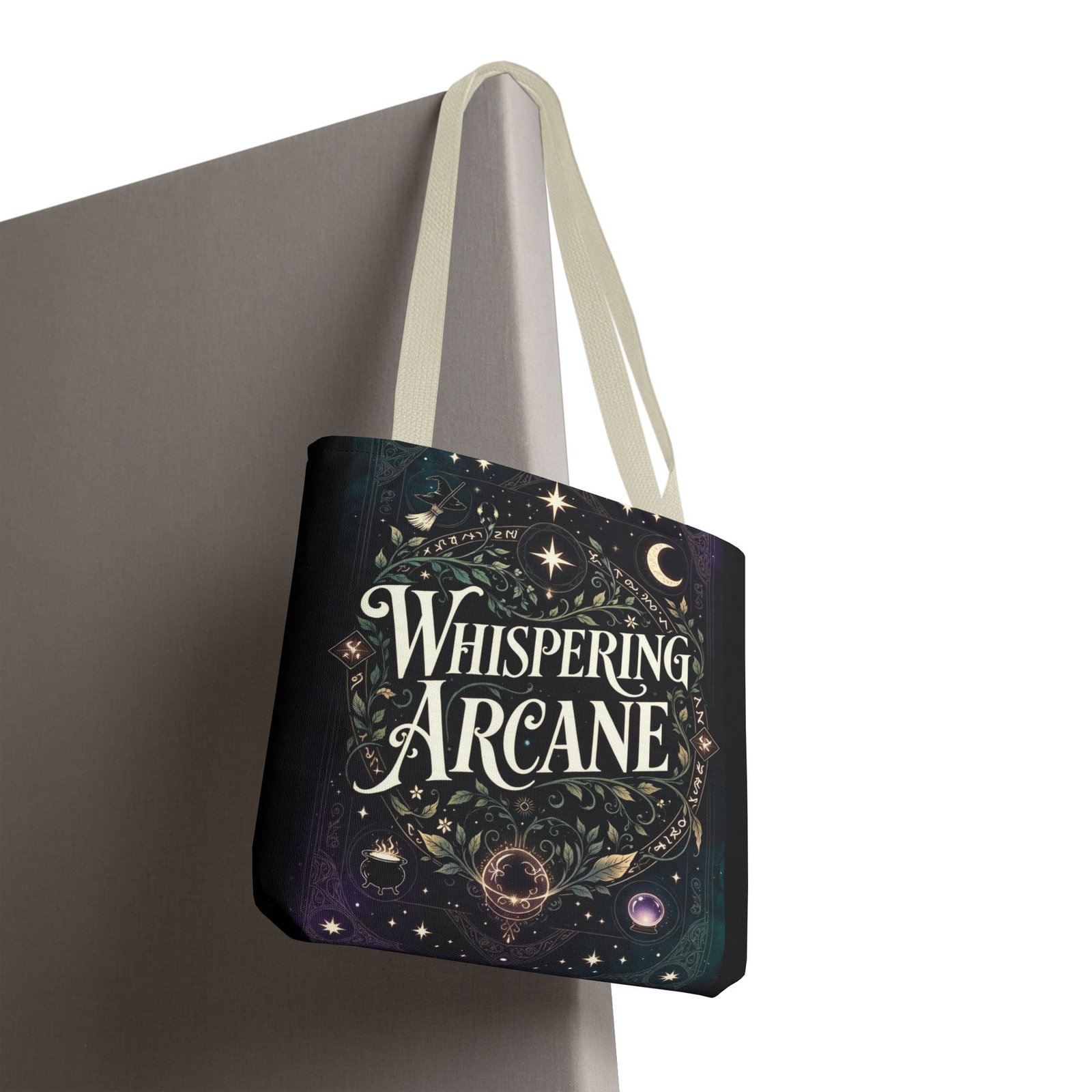 Arcane Whisper Tote Bag — Mystical Tarot & Moonlight All-Over Print - Image 32