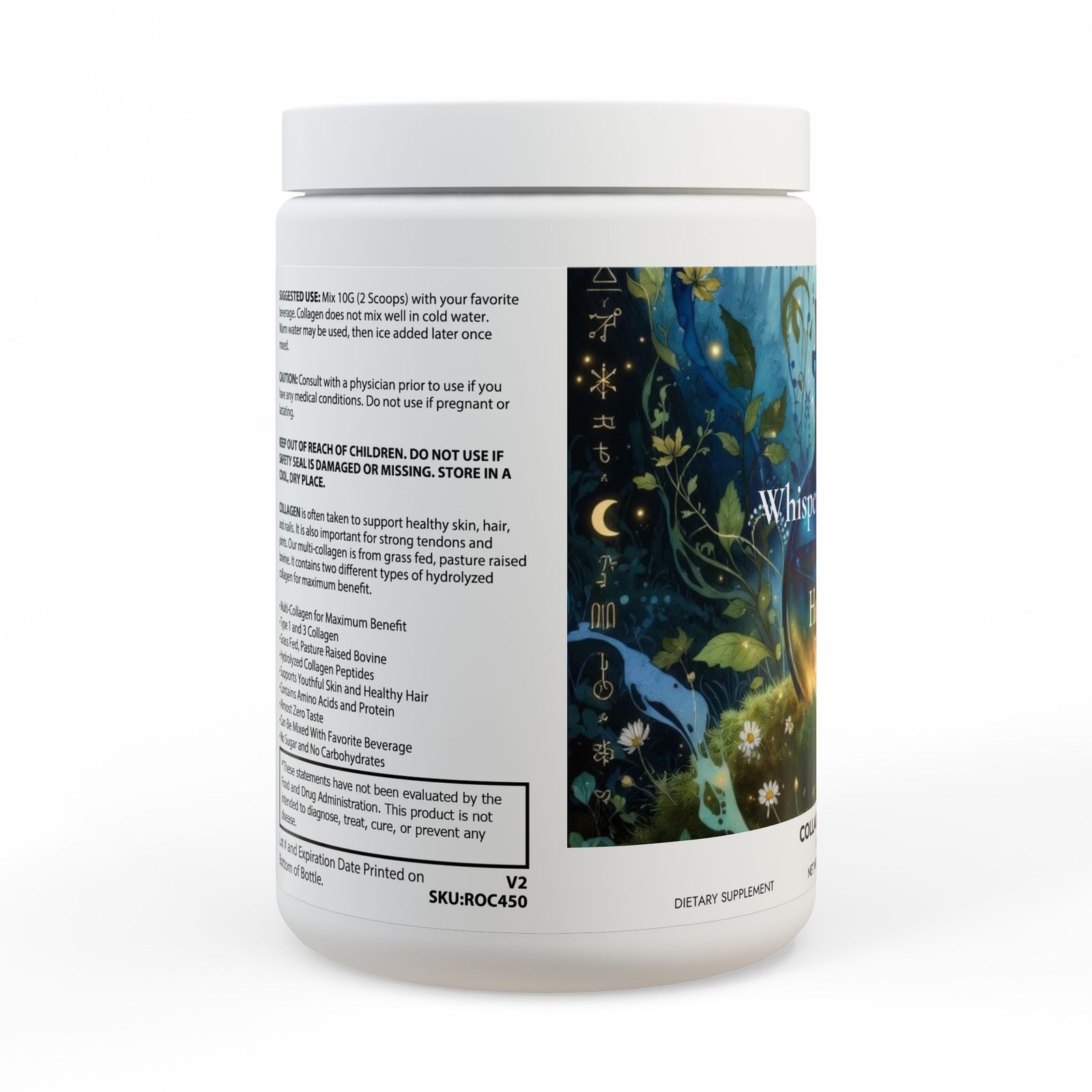 Collagen Peptides Type I & III Supplement (350g, 12.3oz) - Image 2