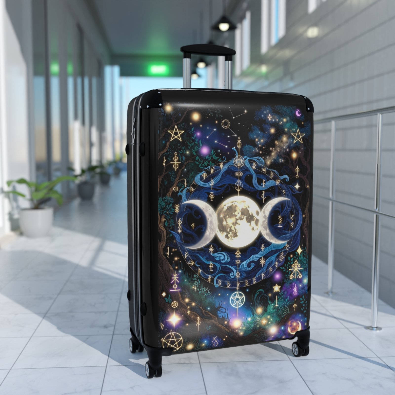 Triple Moon Luggage — Mystical Moon Phases Suitcase - Image 14