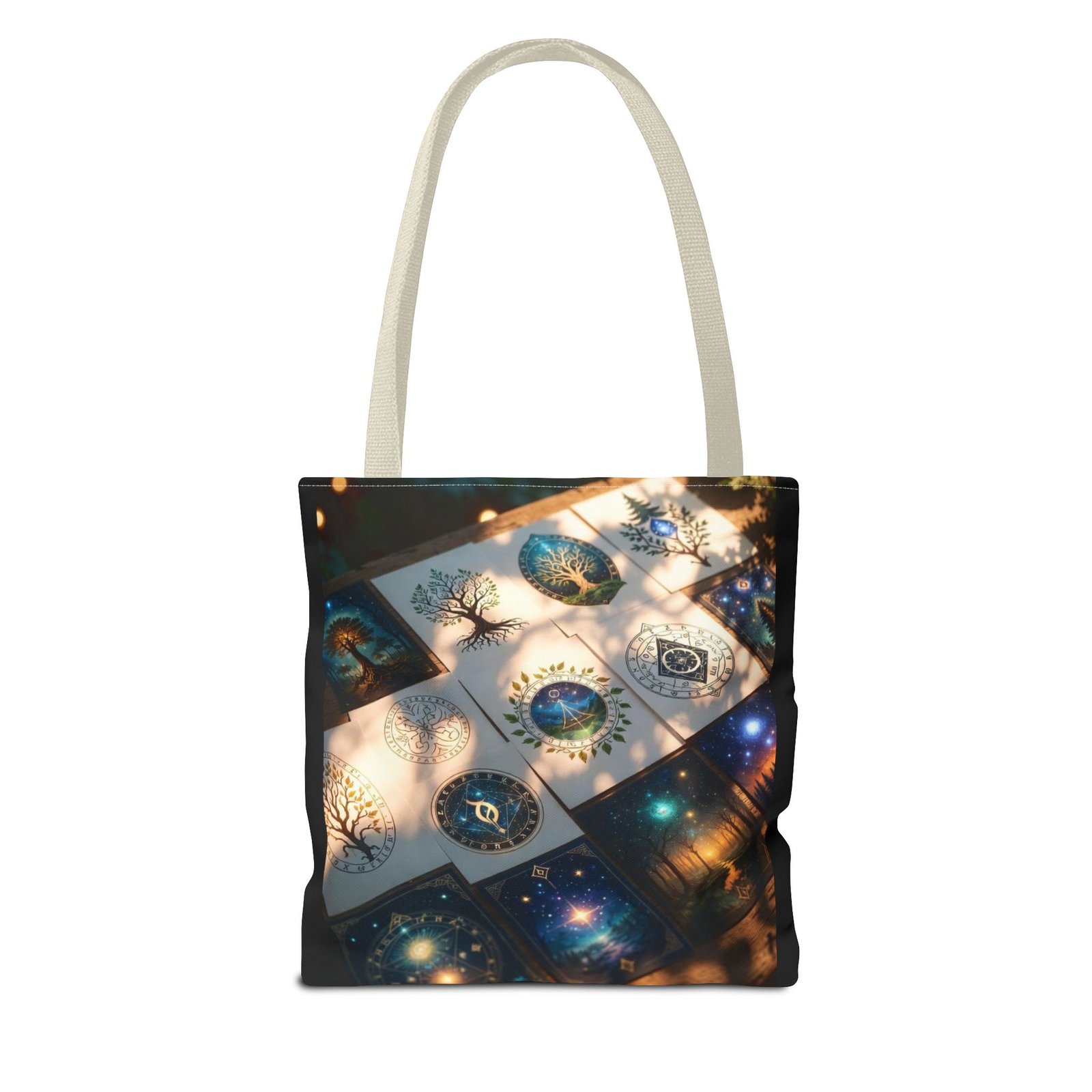 Arcane Whisper Tote Bag — Mystical Tarot & Moonlight All-Over Print - Image 26