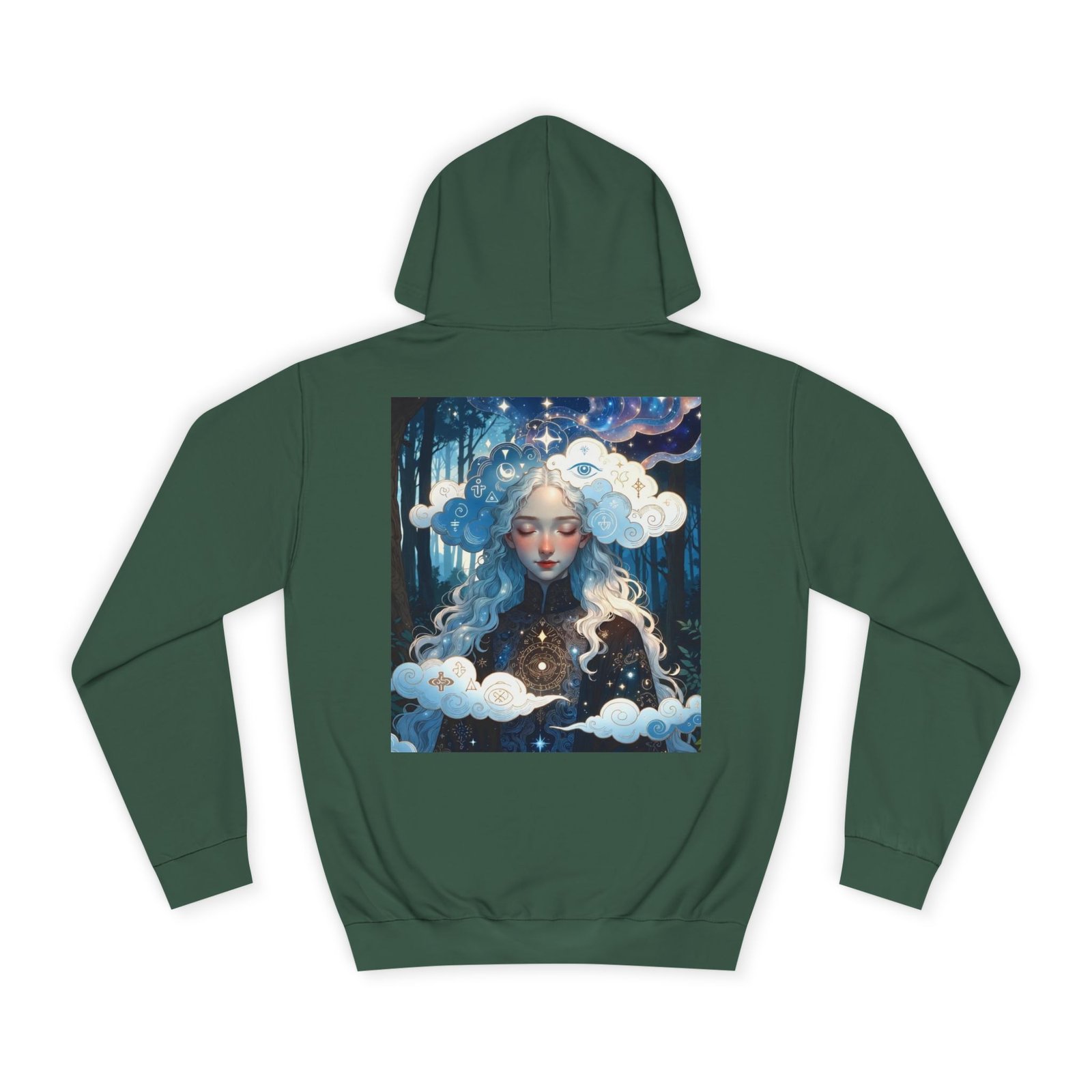 Celestial Dreamer Hoodie — Ethereal Moon & Clouds Art Sweatshirt - Image 26