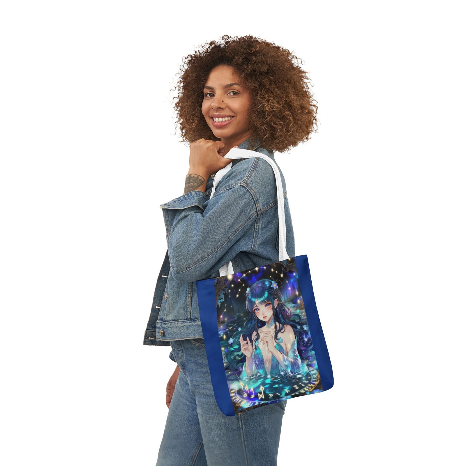 Mystic Mermaid Canvas Tote — Anime Galaxy Illustration Bag - Image 24