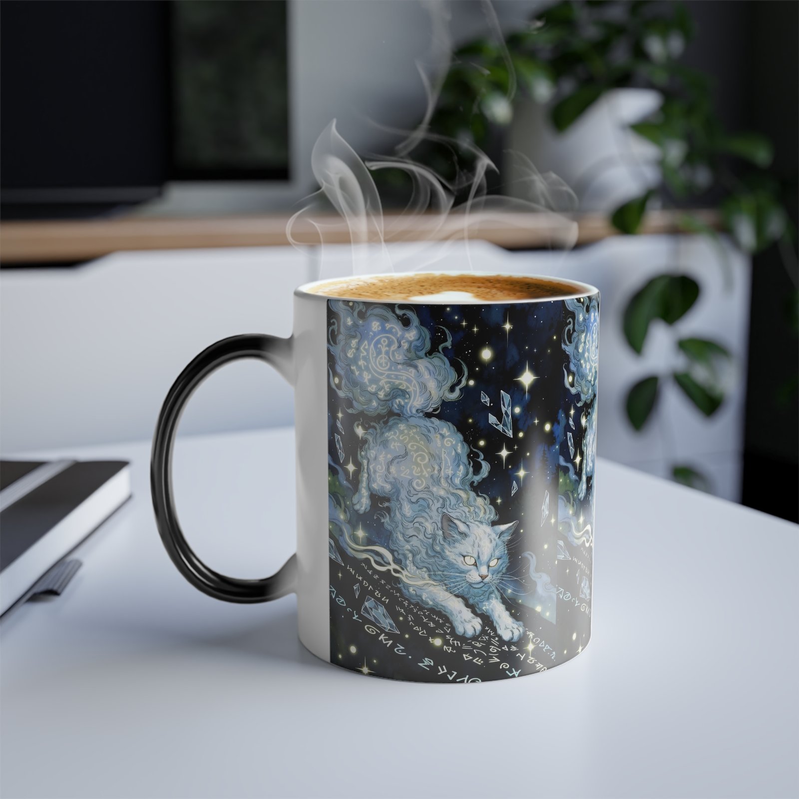 Mystical Cloud Cat Color Morphing Mug, 11oz - Image 6