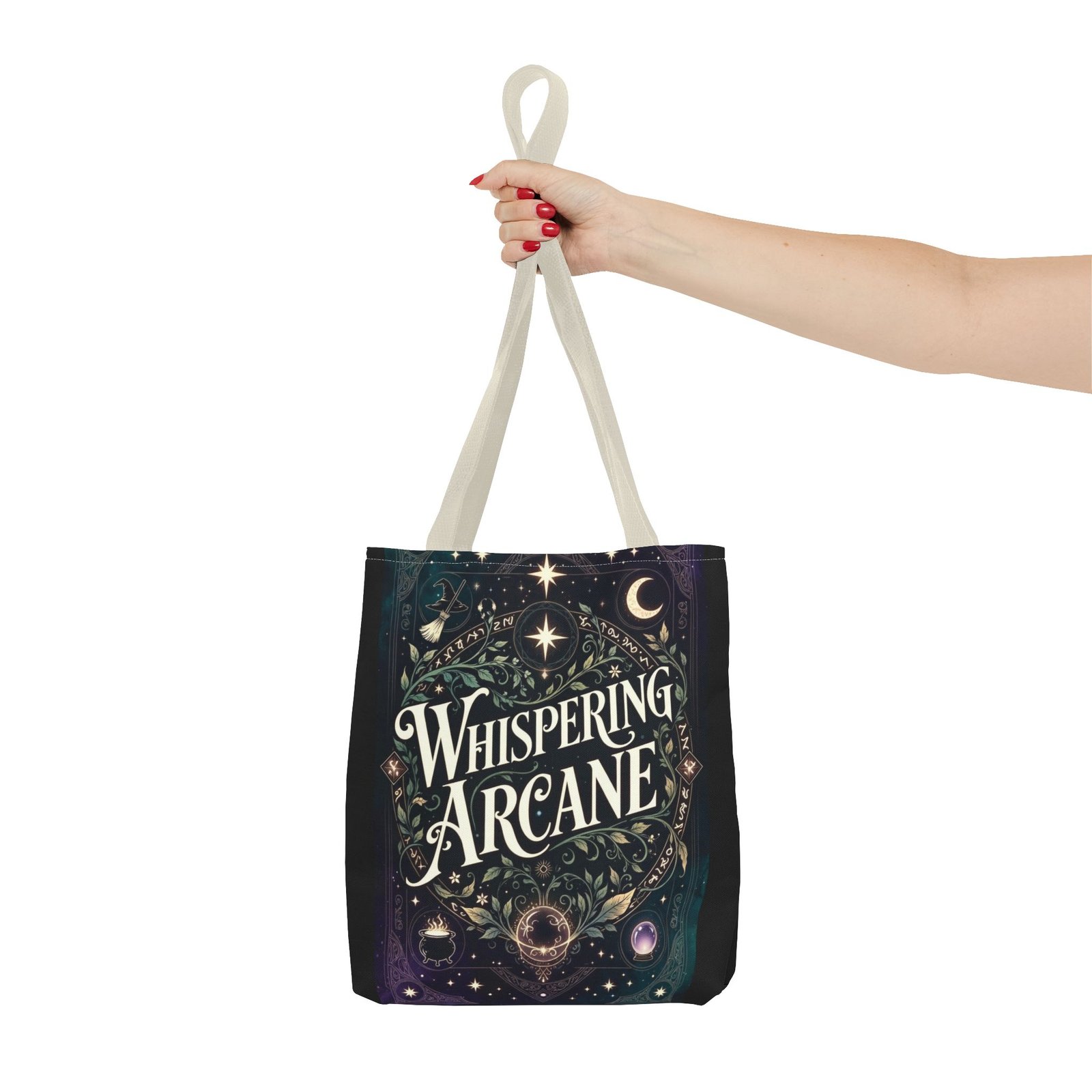 Arcane Whisper Tote Bag — Mystical Tarot & Moonlight All-Over Print - Image 28