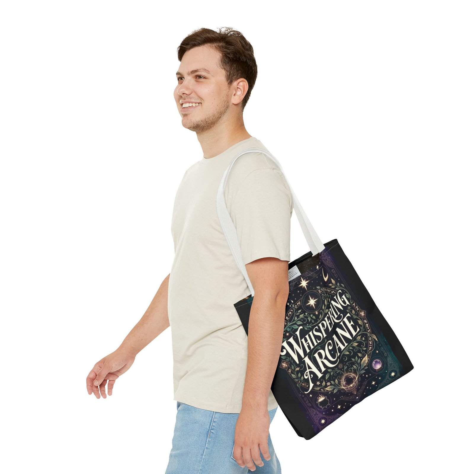 Arcane Whisper Tote Bag — Mystical Tarot & Moonlight All-Over Print - Image 59