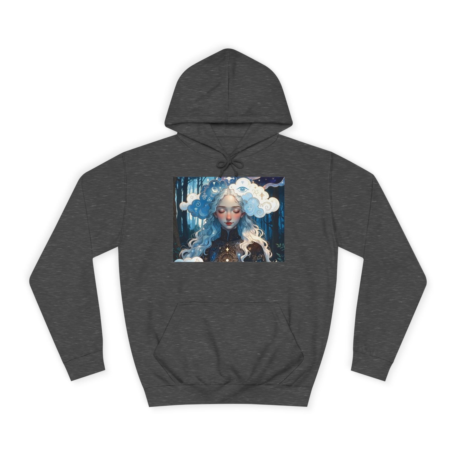 Celestial Dreamer Hoodie — Ethereal Moon & Clouds Art Sweatshirt - Image 37